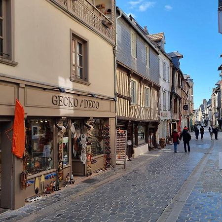 La Vague - Breath Of Freshness In Center Of Honfleur - Free Parking 550M Apartment ภายนอก รูปภาพ